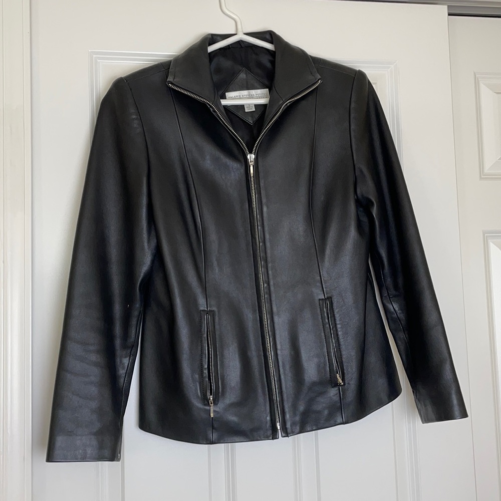 Real Lambskin Black Leather Jacket